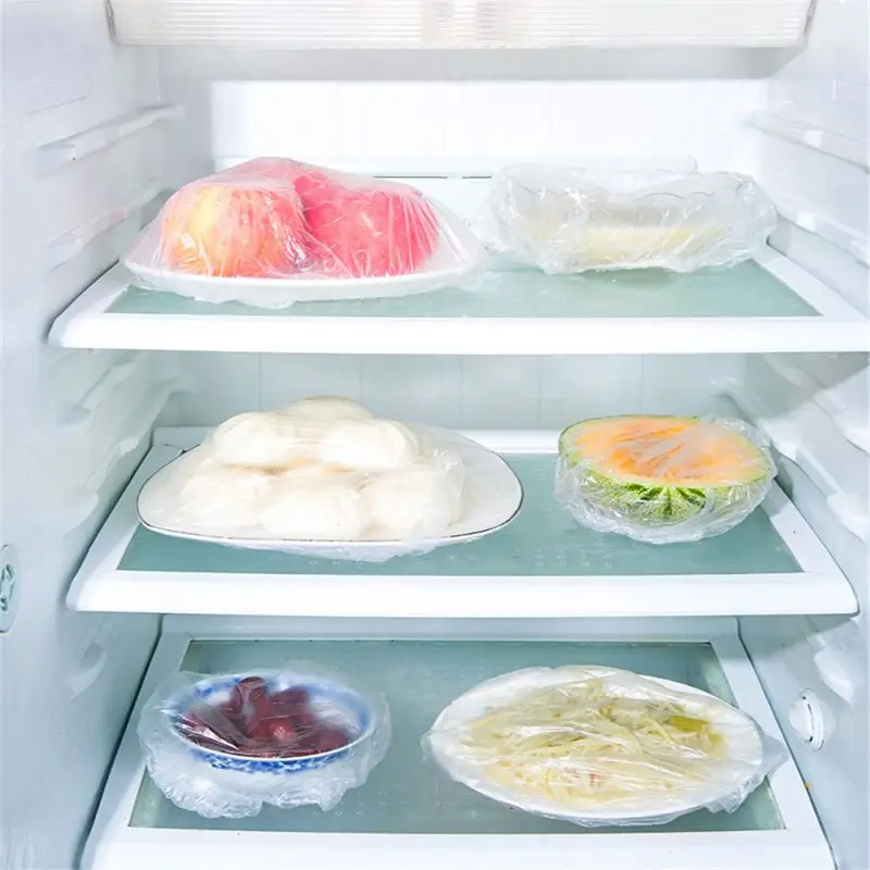 Food Cover Fresh Keeping Bags Plastic Food Storage Bags Plastic Wrap Plastic Food Cover Food Storage Bags Disposable Food Cover Food Storage Lids Plastic Packaging Bags 100pcs Disposable Food Cover Plastic Elastic Food Storage Bags Fresh-keeping Kitchen Grade Fruits Bowls Caps Dustproof Wrap
