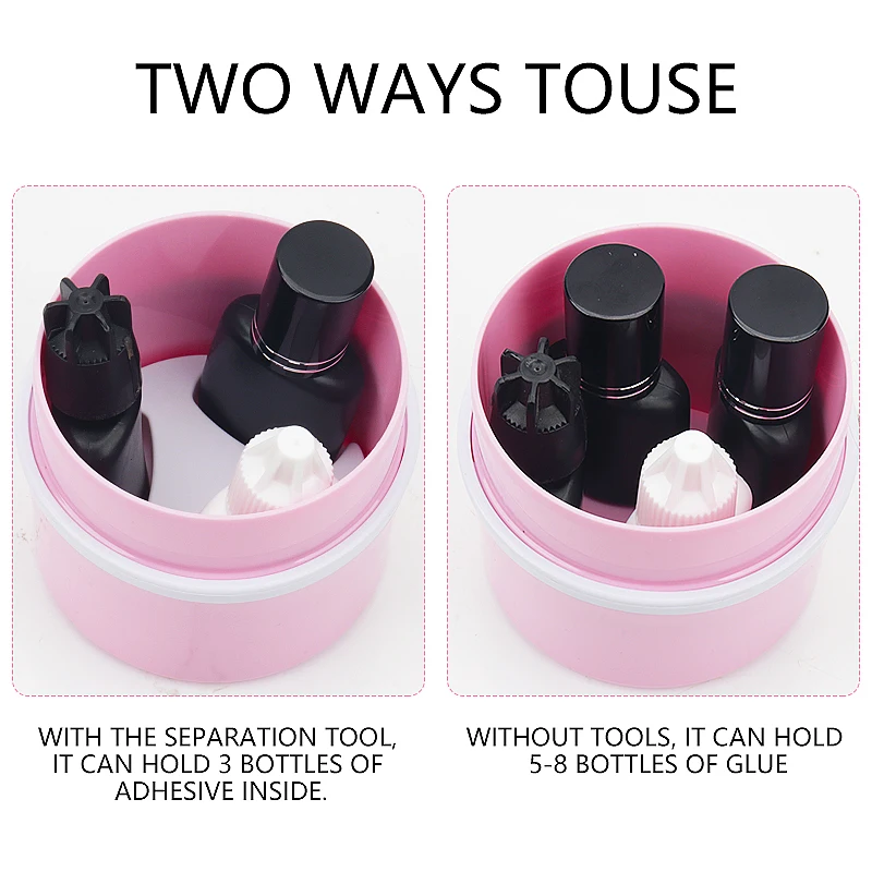 1pcs Eyelash Glue Storage Tank Container Lash Lifting Individual Adhesive Stand Storage Jar Eyelashes Extension Makeup Tool