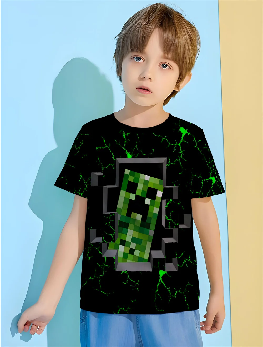 Game Themed Baby T-Shirts 3d Print Boys Girls Clothes Cartoon Anime Short Sleeve Top Tees Girl Fashion Children's T-Shirt cotton t shirt girls tee shirt girls t shirt t shirt kids t shirt