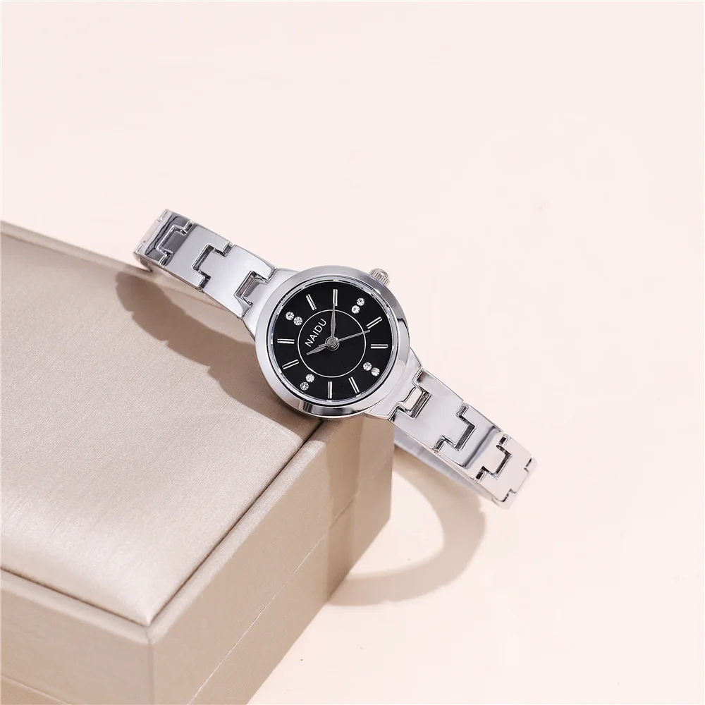 fashion small dial rhinestone quartz women lady bracelet watch 5