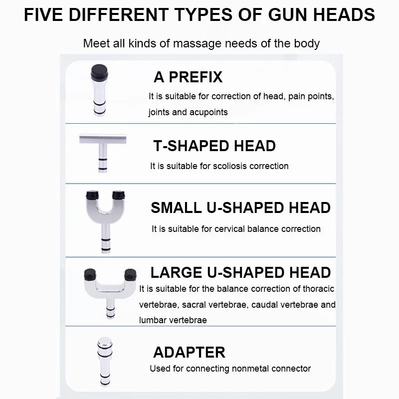 Spine Chiropractic 750N Chiropractic Adjusting Instrument /Impulse adjuster Electric Correction Gun Activator Cervical Massager