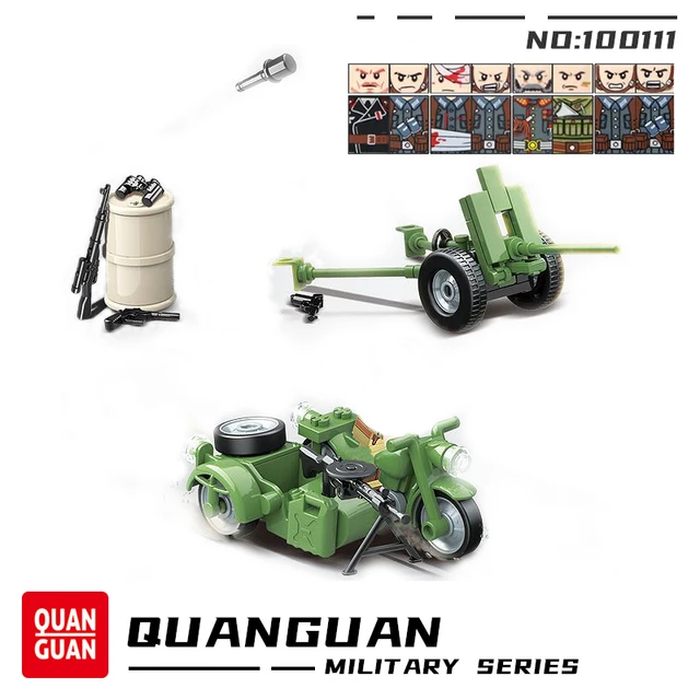 WW2 The Battle Of Stalingrad Military Scenes Building Blocks Russian Soviet Army Soldier Street Fighting Bricks Boys Toy Gift 2