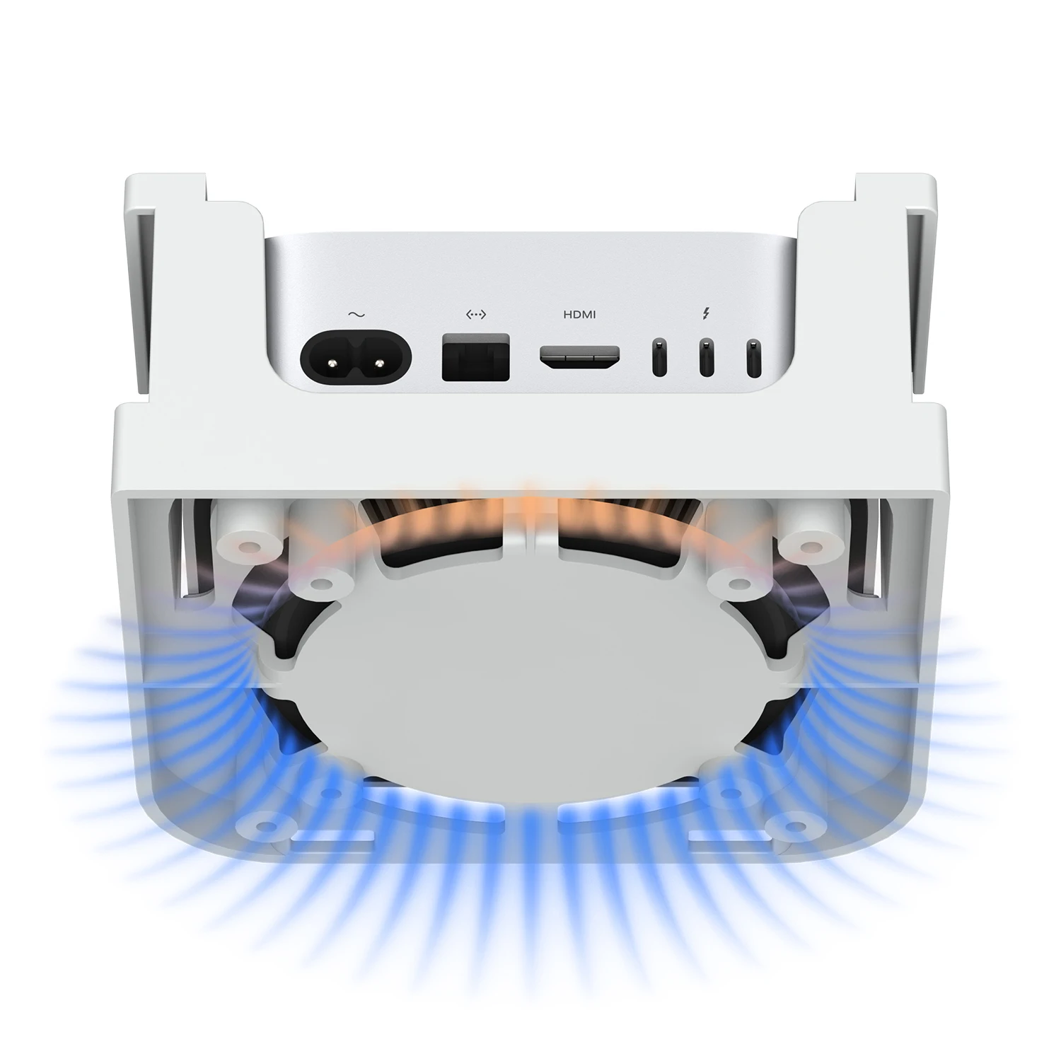 Mac Mini M4 데스크탑 컴퓨터 용 플라스틱 마운트 홀더 Mac Mini M4 Pro PC Accessorie 용 모니터 뒤의 다기능 브래킷