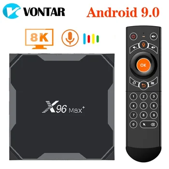 VONTAR-X96 맥스 플러스 안드로이드 9.0 TV 박스, Amlogic S905X3 쿼드 코어 4GB 32GB 64GB 와이파이 4K X96Max X3 미디어 플레이어 스마트 셋톱 박스