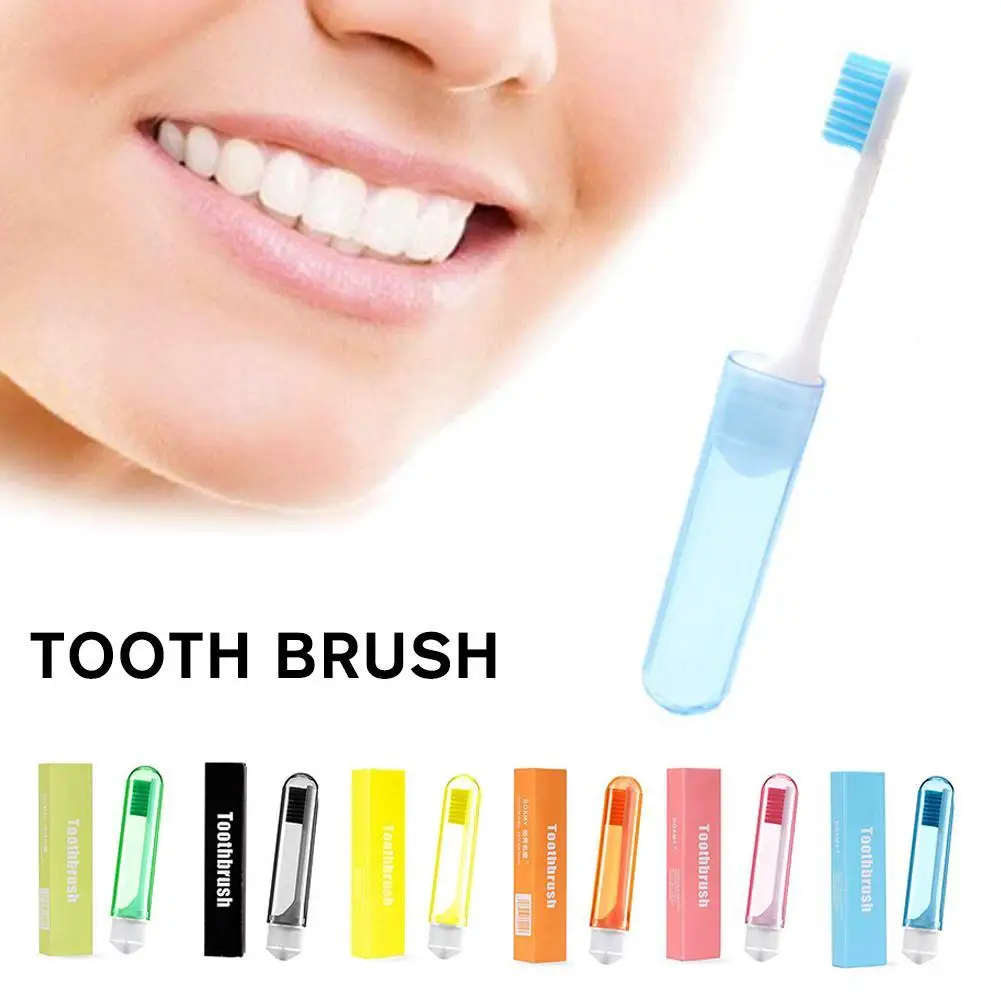 Portable Folding Toothbrush Super Soft Bristle Travelling Travel Outdoor Take To Camping Easy Toothbrush Fold Hiking Teethbrush soft toothbrush portable toothbrush