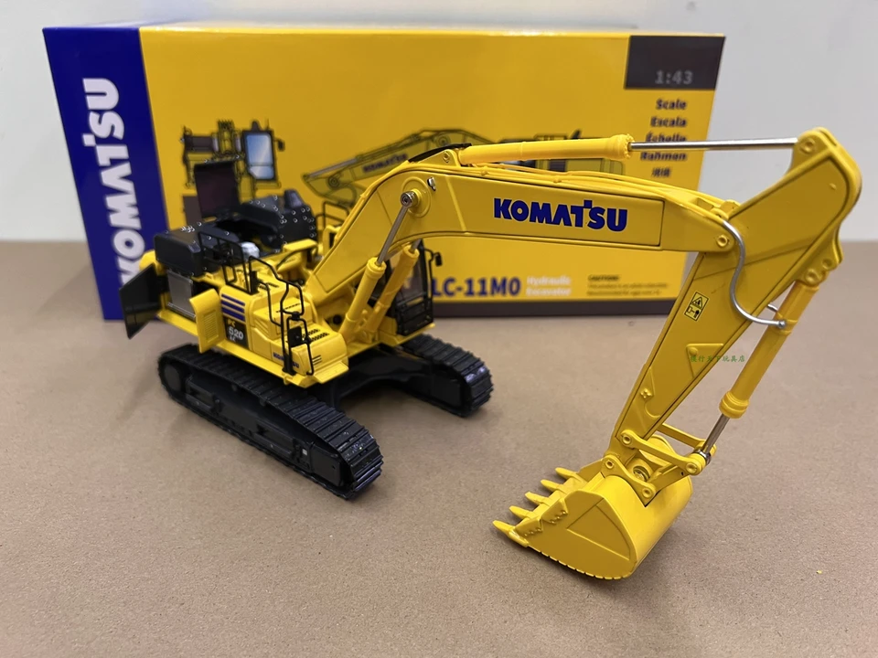 Komatsu-掘削機モデル,建設車,おもちゃ,PC520LC-11M0, 1:43