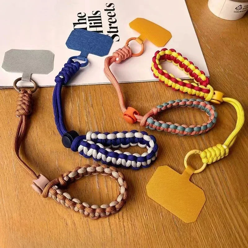 Chic Anti-Loss Mobile Wrist Strap with Fashionable Pendant
