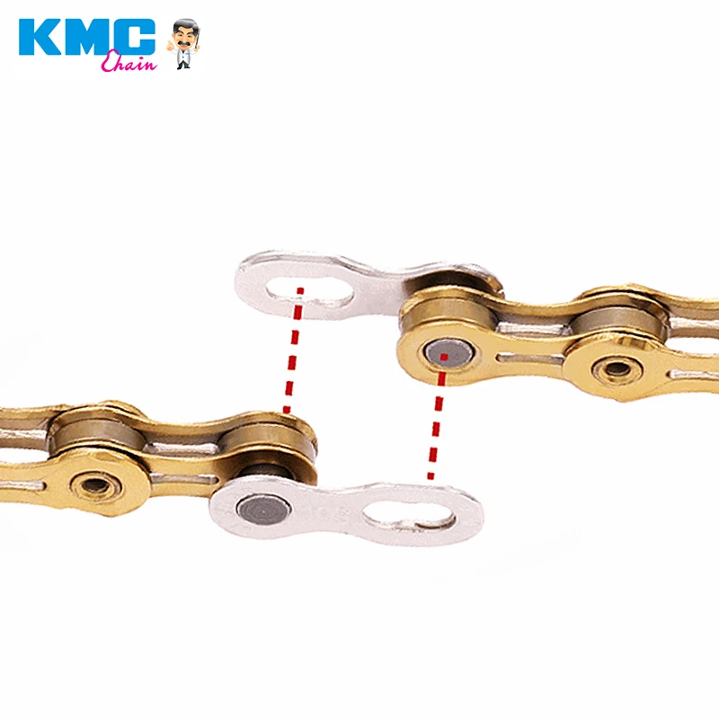 Bicycle Chain Connector KMC 2 Pairs 6 7 8/9 10 11 12 Speed Bicycles Reusable Chain Magic Clasp Silver Gold Connection Buckle