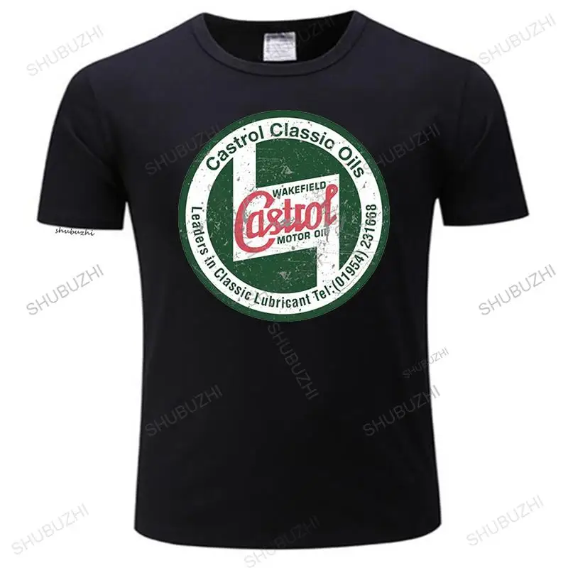 Eur Size Castrol Vintage Sign T-Shirt Distressed Classic Retro Oil Racer Cool Casual Pride T Shirt Uomo Unisex New Fashion Tshirt