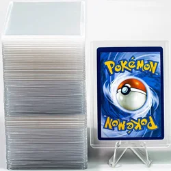 Premium Card Sleeves Holder - Durable PVC Hard Plastic Protectors for Trading Cards and Gifts (White--100x75mm)