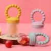 3pcs Children's Silicone Fruit & Vegetable Feeder With Handle - Perfect Food Supplement Pacifier ,Christmas, Halloween, Thanksgi 1