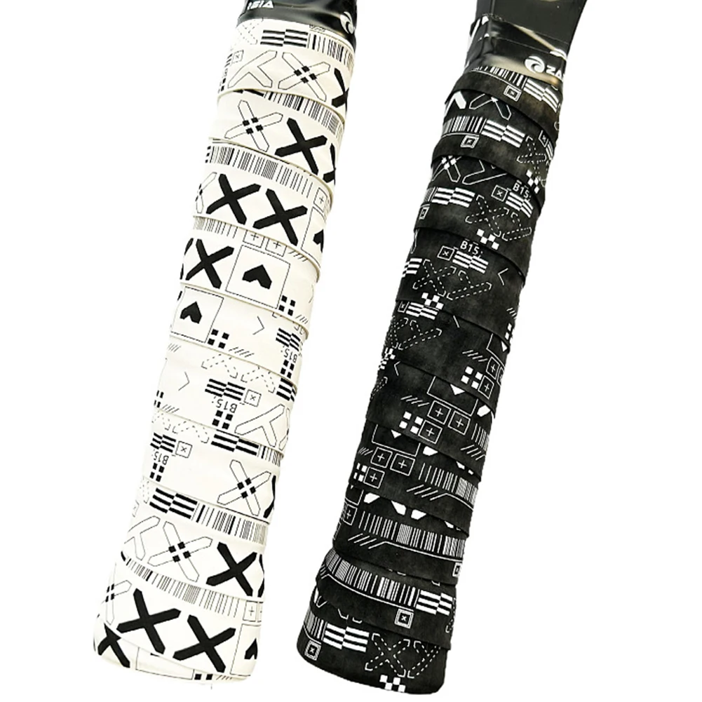 1Pc 110*3CM 2024 New Matte Printing Tennis Racket Overgrips Badminton Sweatband Anti-Slip Dry Fishing rode Grips Squash Racket