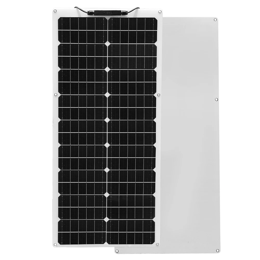 XINPUGUANG Solar Panel 50W 12v Kit complet panneaux solaires / 100W Panneaux solaires 24V Cellules photovoltaïques Plaque solaire 12 volts Caravane Maison Centrale électrique de balcon Panneau de charge solaire