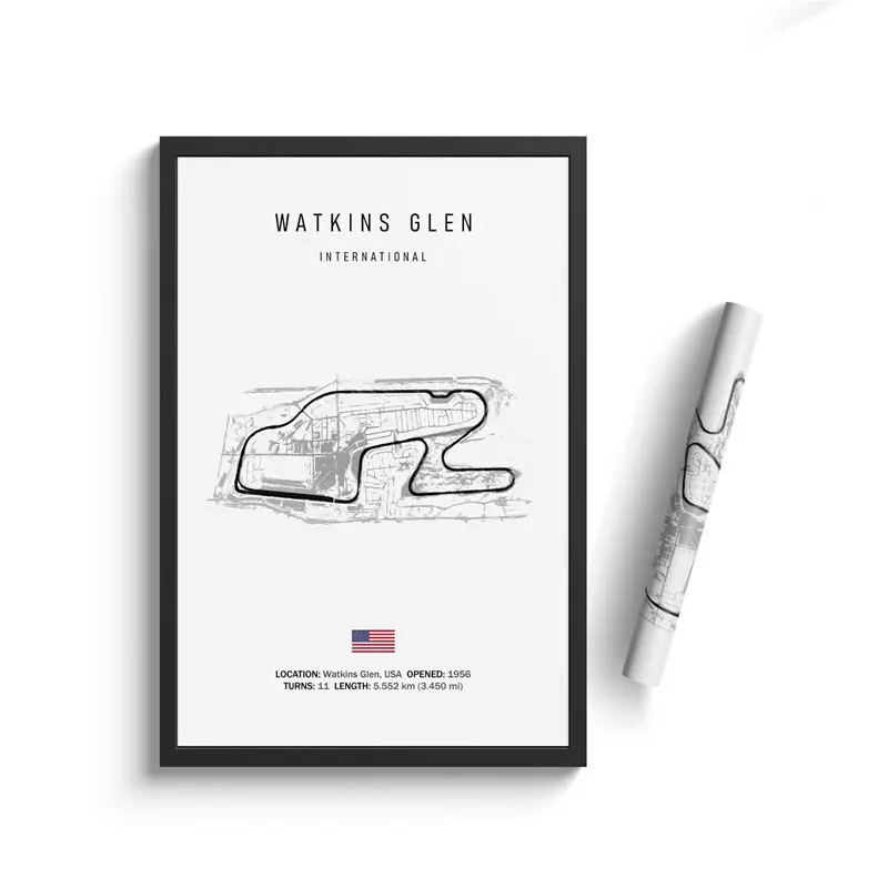 Formula 1 Racing Circuit Canvas Art: Aesthetic Motorsport Wall Decor