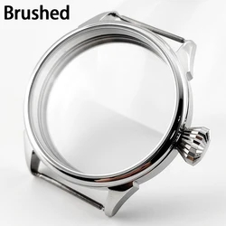 Brushed Silver Stainless Steel Watch Case, 42mm (Case 6)