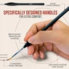 8pcs Small Detail Paint Brush Set, Hobby Art Professional Thin Miniature Fine Paint Brushes for Watercolor Oil Acrylic 3