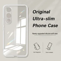 Ultra Thin Transparent Shockproof Phone Case - Soft Clear TPU with Camera Protection for Vivo V70 FE (Clear)