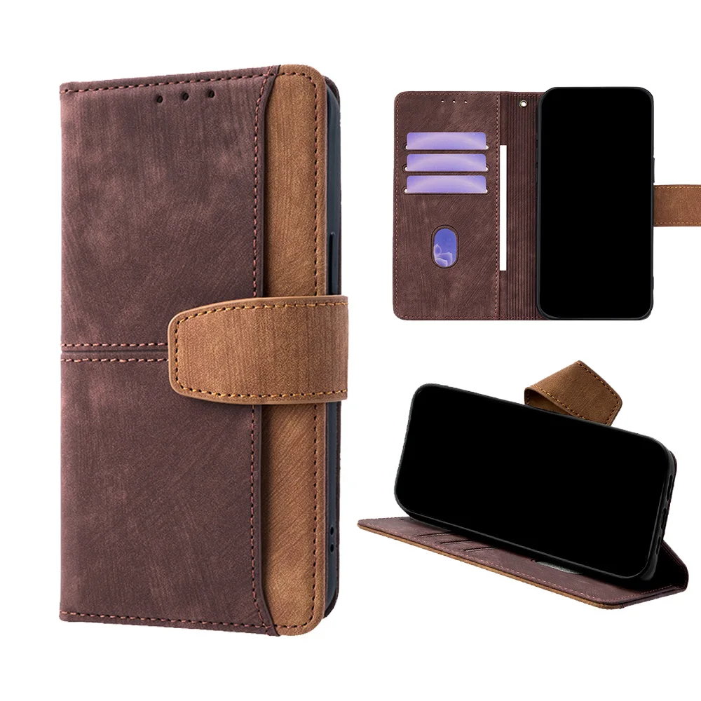 Popular Metal Buckle Shockproof Phone Wallet Case