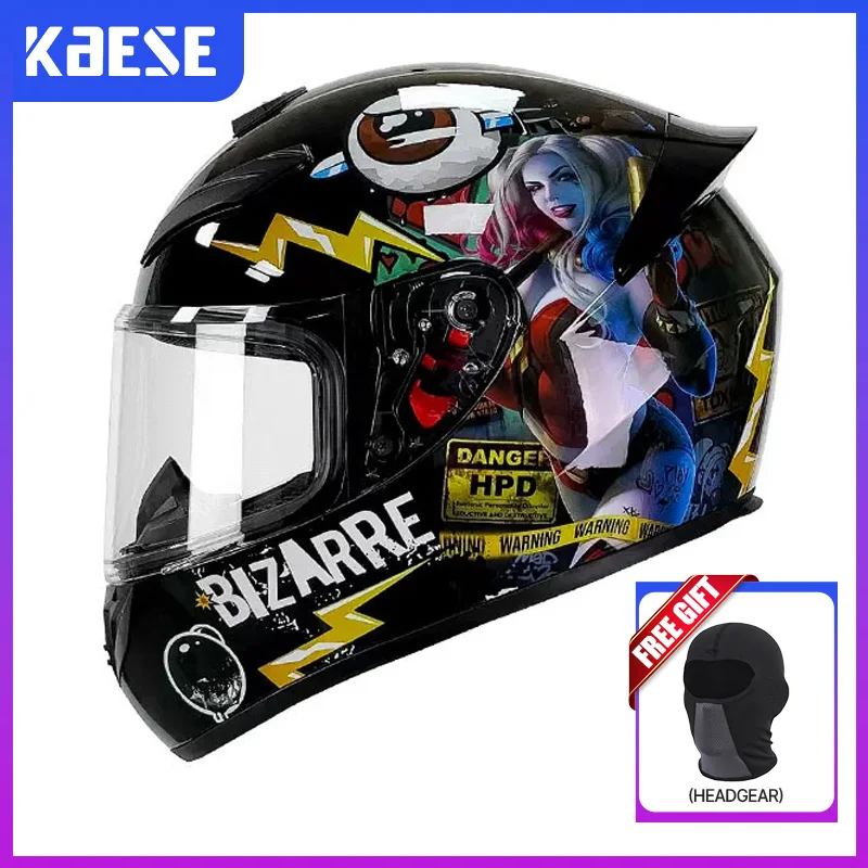 

Men's Motorcycle Helmets Four Seasons Full Face Helmet HD Visors Four Seasons Capacete De Moto Cascos Para Motos DOT Approved