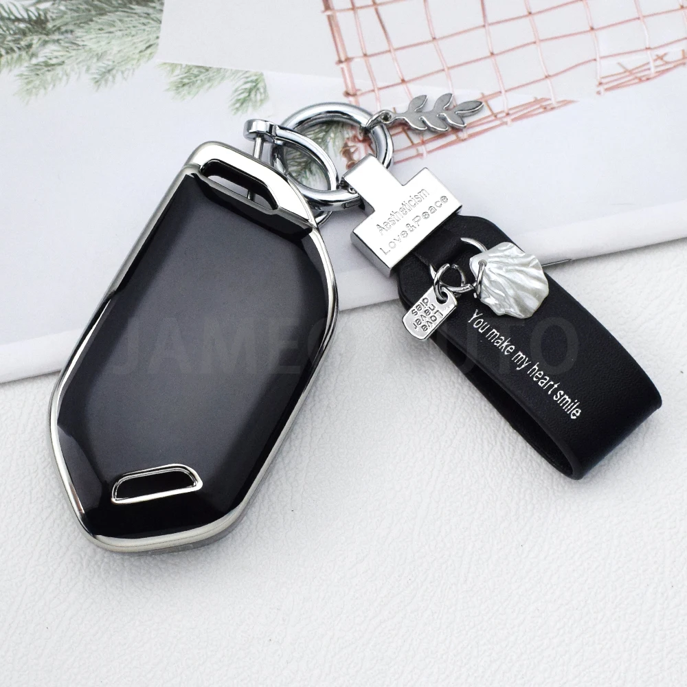 Silver Line Car Key Case Cover For Hyundai for Kia Carnival EV9 Picanto GT Line 2024 Smart Remote Key Auto Accessories