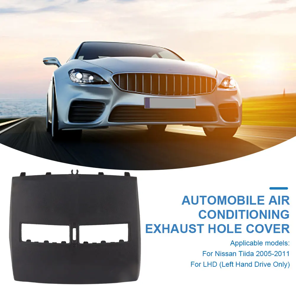 Dashboard Panel Cover Finisher-Instrument Plate Durable Car Instrument Panel Plastic Air Conditioner Outlet for Nissan Tiida 2005-2011