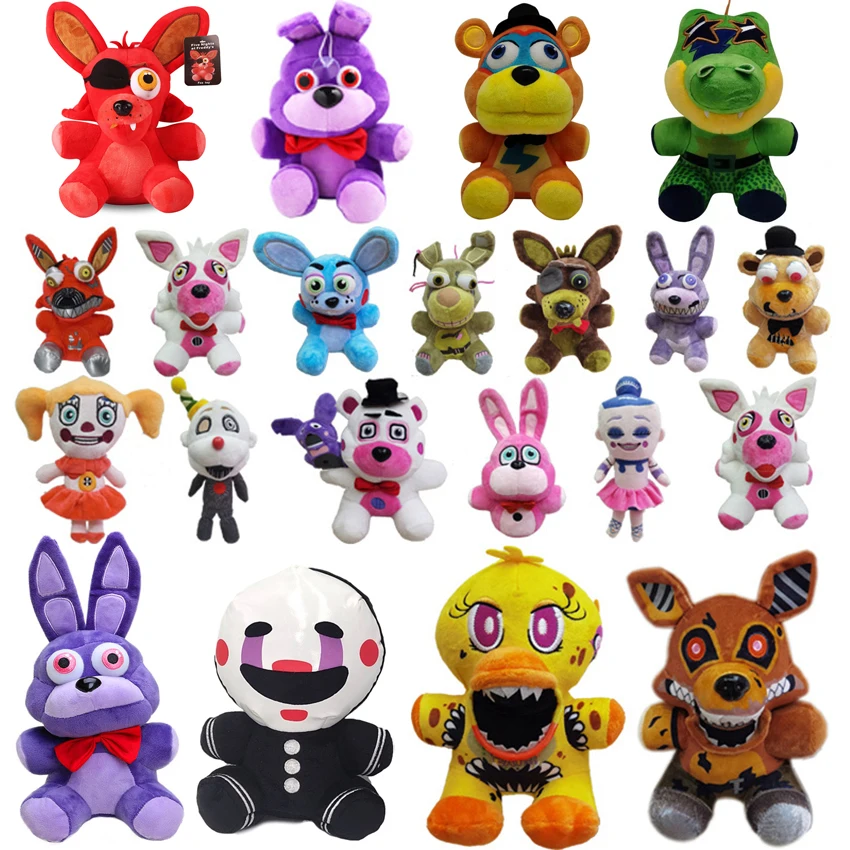 18cm FNAF Plush Toys Doll Kawaii Bonnie Chica Golden Foxy Plush