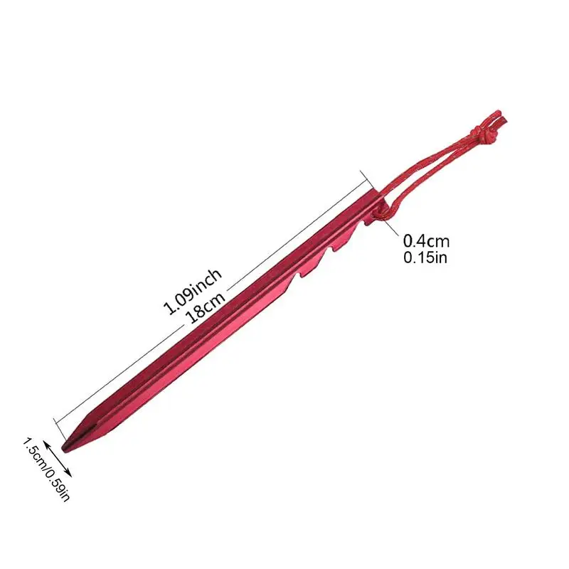 Heavy Duty Tent Stakes Non-Rust Tri-Angled Peg Design Tent Stakes Lightweight And Portable Tent Accessories For Camping Hiking