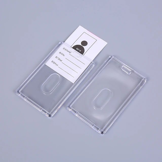 Porta carte trasparente porta carte di credito in plastica
