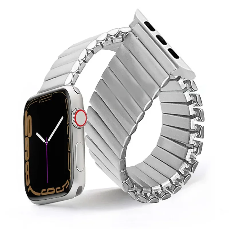 Stainless Steel Stretch Bracelet for Apple Watch - Elastic Strap