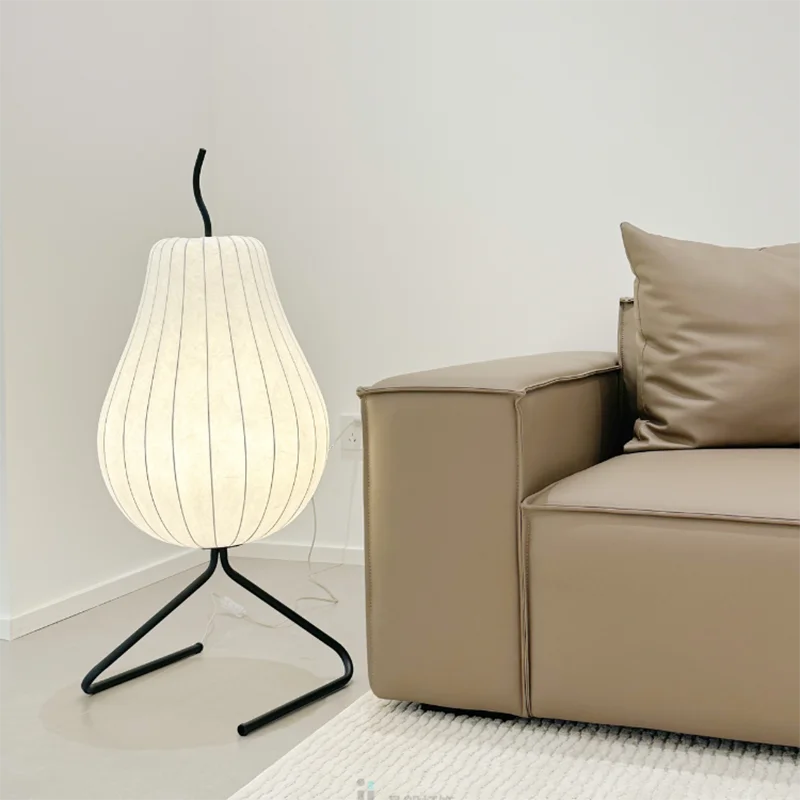 

Modern Vintage Floor Lamp Aesthetic Neoclassical Janpanese Apartment Standing Light Button Switch Night Lampara De Pie Furniture