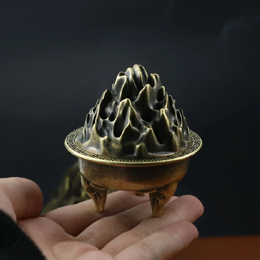 حلي مبخرة معدنية للاستخدام المنزلي، بخور برج داخلي...