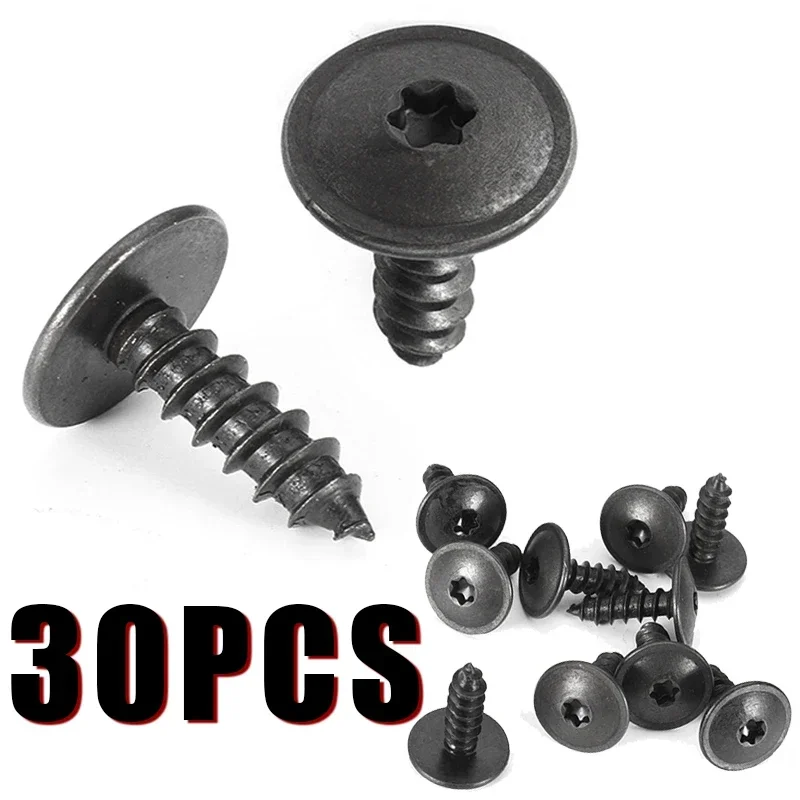 30Pcs Car Clips Fastener Tapping Screws Car Accessories for VW Polo Golf 4 5 6 7 Beetle MK3 MK4 MK5 MK6 Bora CC Passat B6 B5