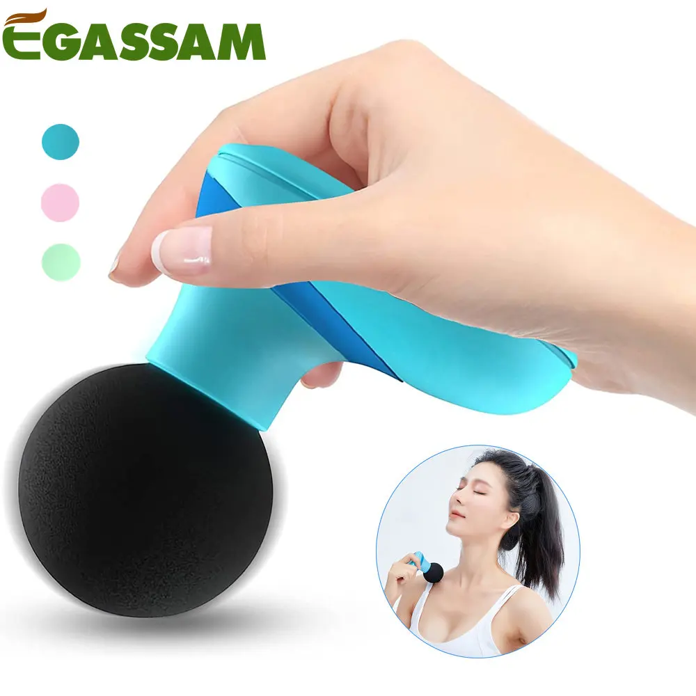 Mini Back Massager,Electric Handheld Massager with 6 Powerful Mode for Body Relieves Neck Shoulder Back Waist Leg Muscle Tension