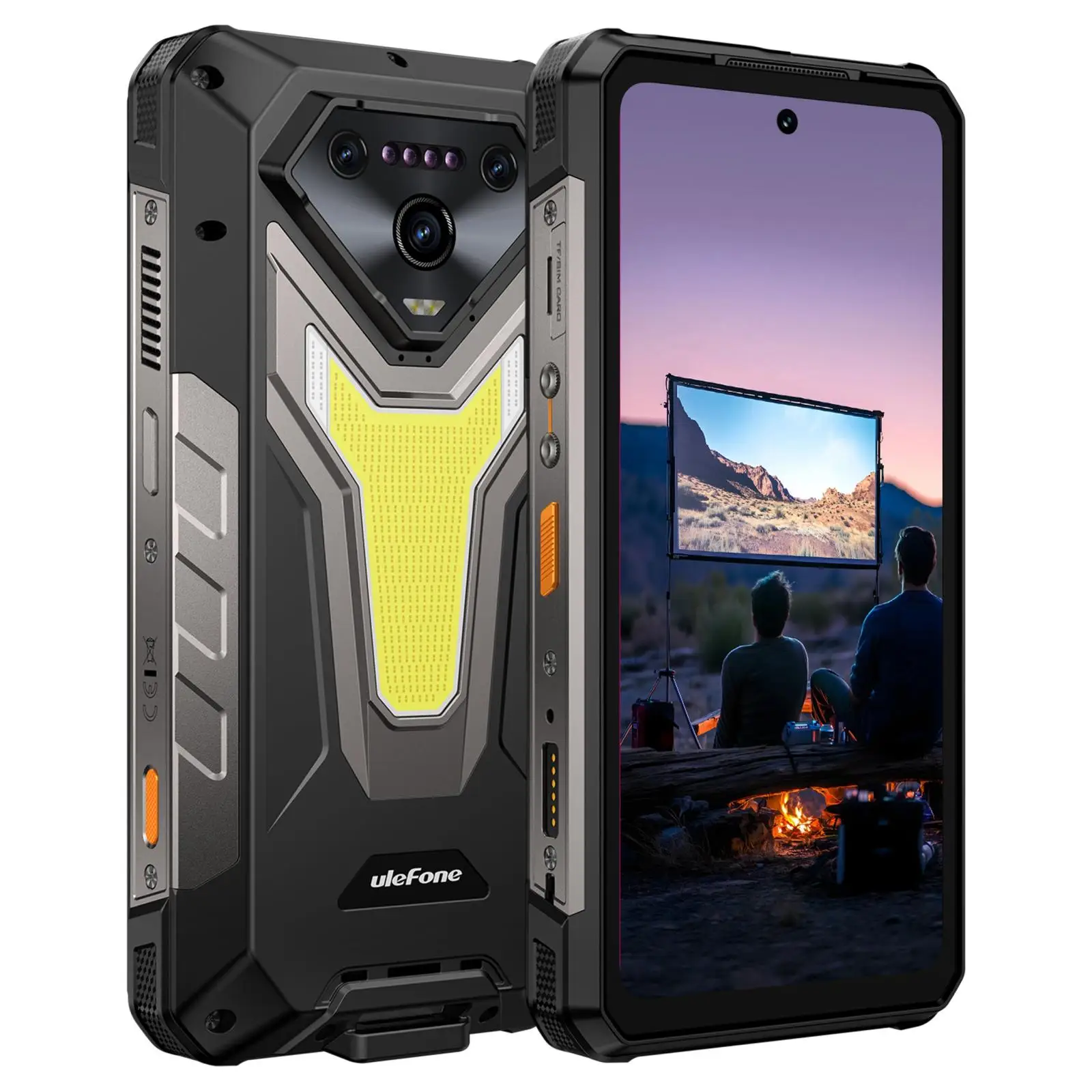 Ulefone Armor 34 Pro+ 5G AI Rugged Phone 32GB+512GB 25500mAh 6.95" Built-in Projector 120Hz Android 15 MTK 7300 NFC Smartphone