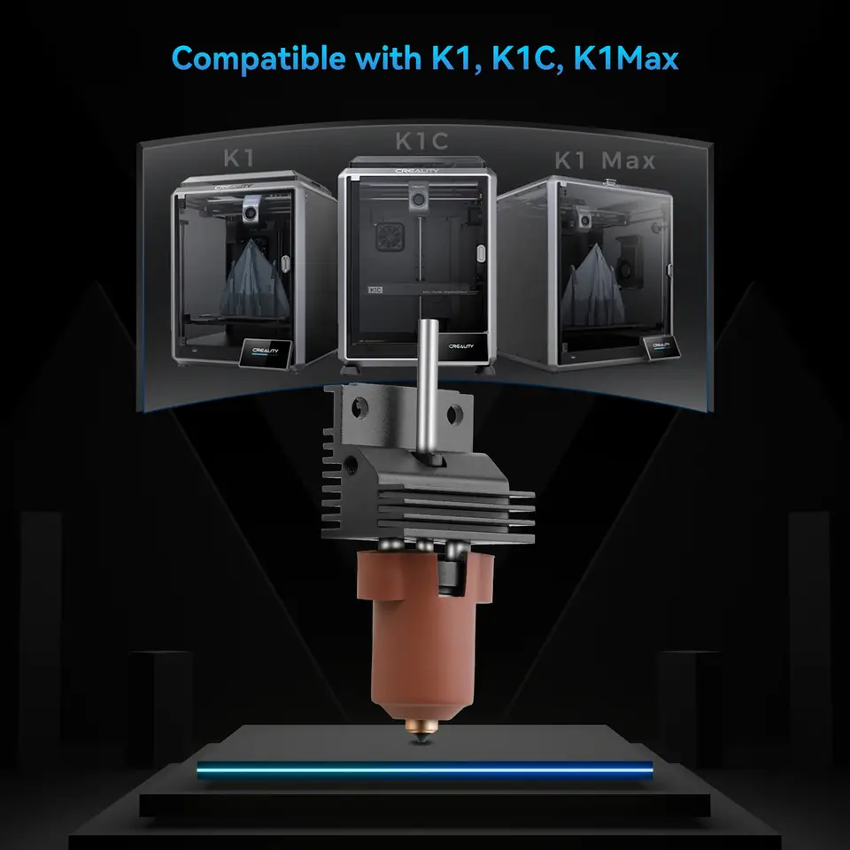 Creality K1/K1 Max/K1C Upgrade Hotend New Version Support 300°C 600mm/s Fast Speed Printing Creality K1 K1 MAX K1C 3D Printer image 4