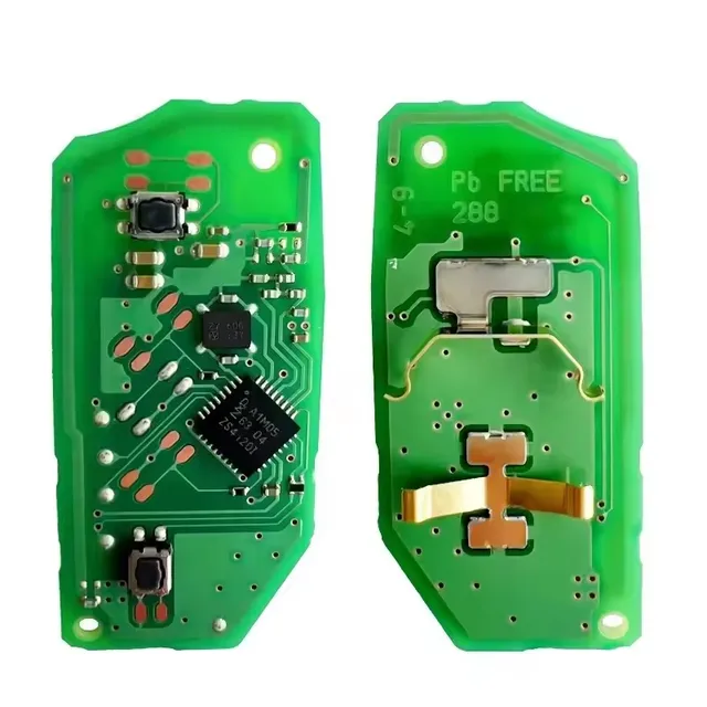KEYECU บอร์ด OEM ของแท้ สมาร์ท FCC ID: B3W2F2R กุญแจรถยนต์สำหรับ Toyota Aygo Avensis Yaris 2019+ รีโมทแบบพับได้ ชิป 8A 433MHz 4