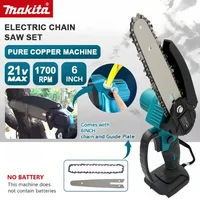 Makita Original Mini Chainsaw 18v Woodworking with Small Handheld Electric 6-inch Logging Sawzall Mini Portable Chain saw