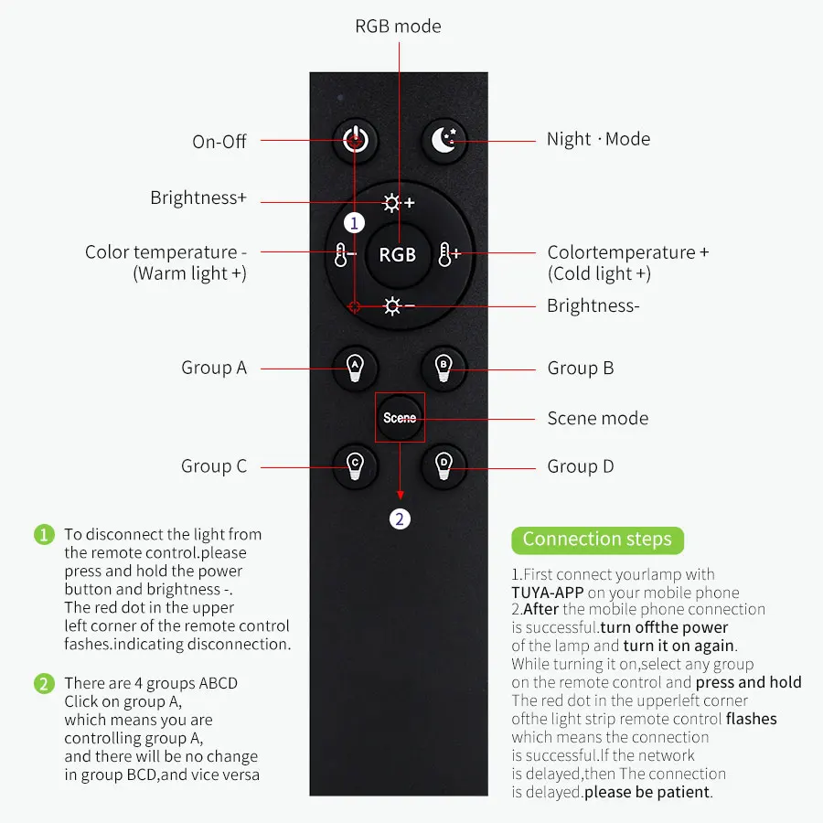 Smart WiFi RGB LED Spotlight with Remote and Voice Control