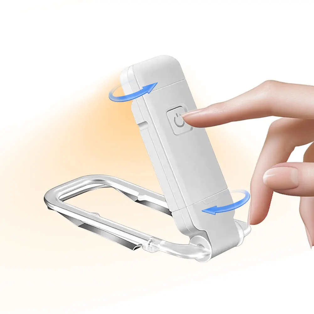 USB Rechargeable Portable Clip-on LED Reading Light Reading Lamp Eye Care Book Lamp