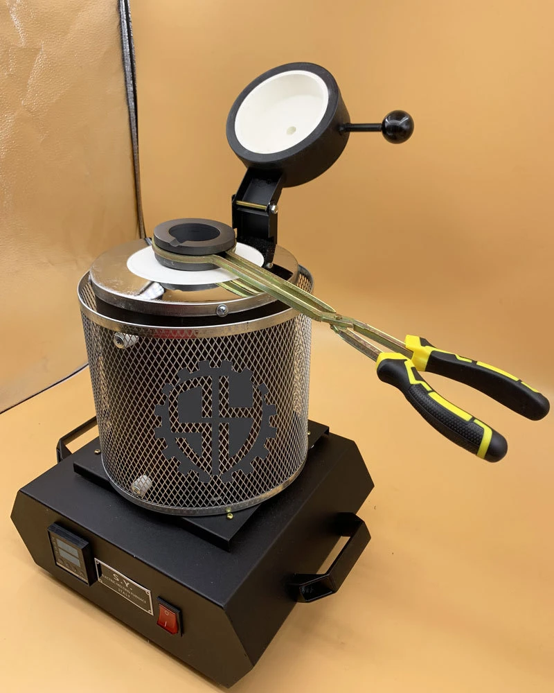 3KG Digital Gold Melting Furnace Machine Heating Capacity 2100W Casting