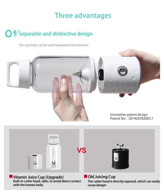 New fashion new quality Vitamer™ Portable Blender/Juicer – The Snack Rack,  portable smoothie blender