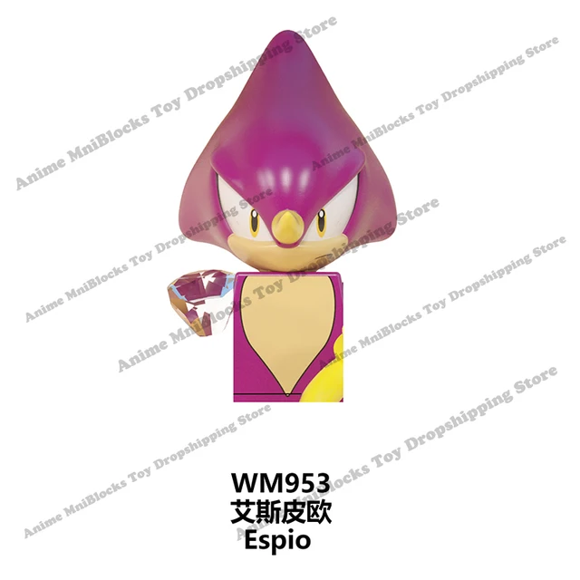 WM6086 WM6087 WM6088 LG1001 anime bricks Sonic Amy Rose Ray Storm Shadow building blocks mini action toy figures Children gifts Dark Gray