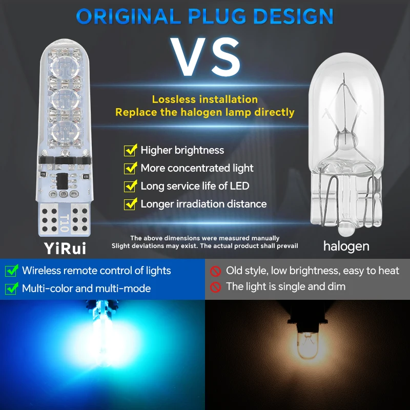 รูปสินค้า หลอดไฟ T10 ปรับความกว้างได้ สำหรับรถยนต์และป้ายทะเบียน