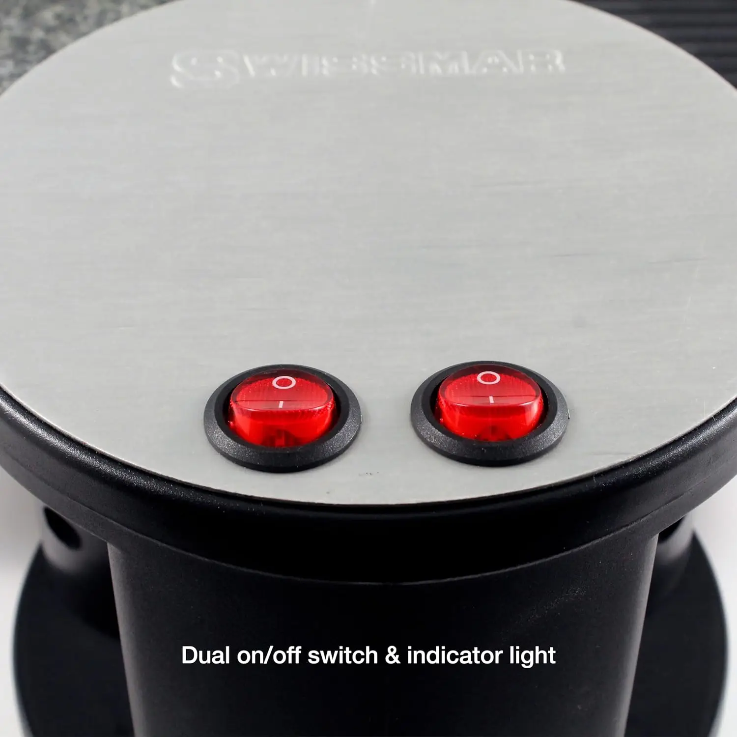 Raclette Party Grill with Granite Stone and Cast Aluminum Non Stick Grill Plate, Black 6