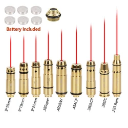 Laser Training Bullet 9mm 380ACP .40 S&W 223Rem Dry Fire Snap Caps Ammo Trainer Cartridge Tactical Pistol Red Dot Bore Sight