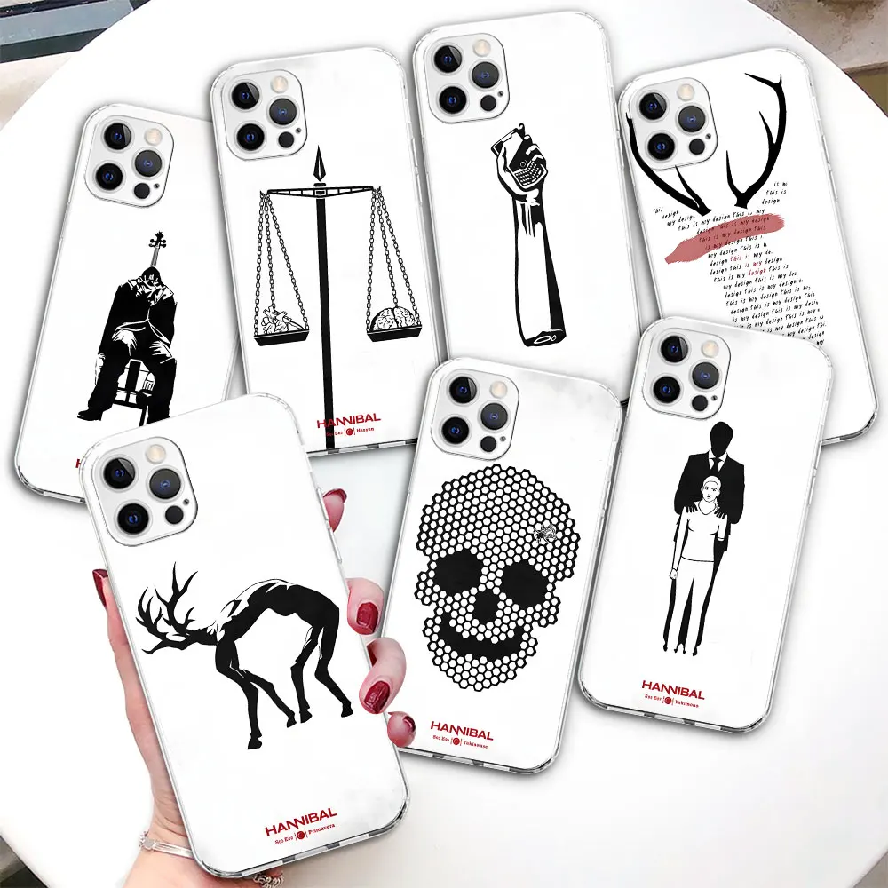 Телефонный чехол Hannibal для Apple iPhone 11 13 12 Mini 14 15 Pro Max XR 7 8 Plus X XS MAX