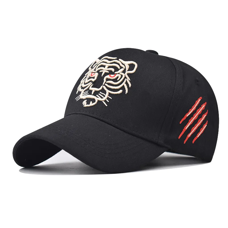 

Tiger Hat Head Baseball Cap Cotton Men Women Outdoor Fashion Black Summer Sun