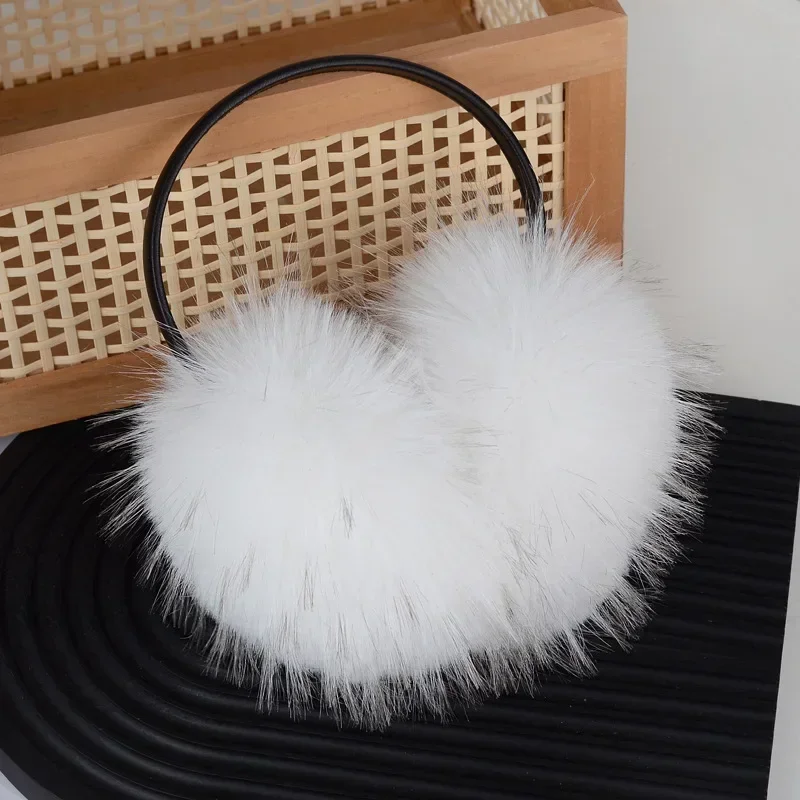 Warm Earmuffs Fur Earmuffs Women Winter Faux Fur Earmuffs Thick Warm Soft Faux Fox Fur Earmuffs Girls Fashion High Quality Fox Ear Protection