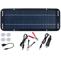 Panneau solaire 60W 12V Olt, chargeur de batterie adapté aux camping-cars, fentes, bateaux, Kit de panneaux solaires photovoltaïques adaptés aux maisons 6