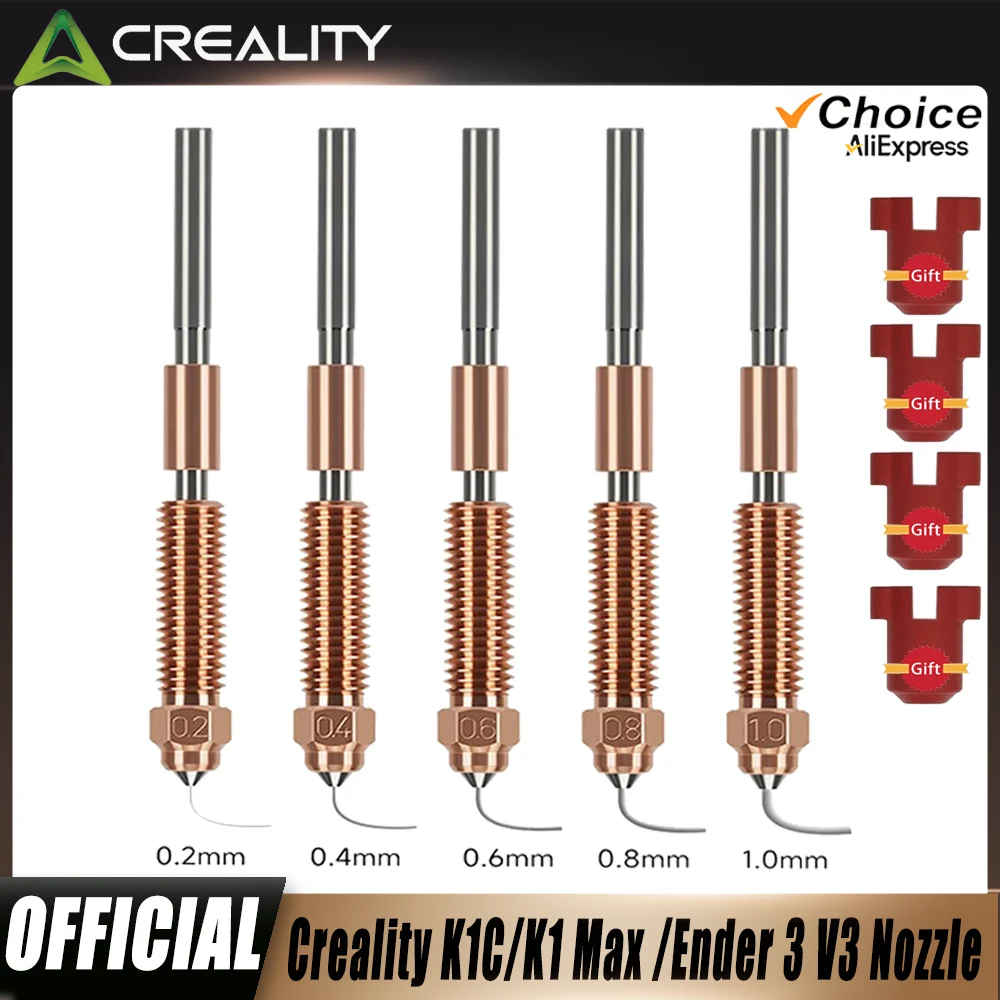 K1C Düse 0,4mm für 3D-Drucker, Ersatzdüse für Creality K1C, Ender 3 V3, V3 Plus, Zubehör für 3D-Drucker